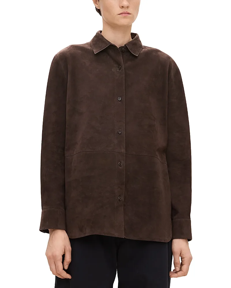 Suede Shirt Jacket by Theory