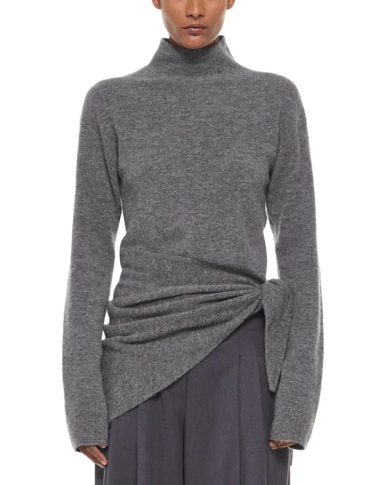 Wrap Tie Turtleneck Sweater by Helmut Lang