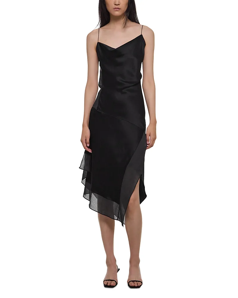 Silk Handkerchief Hem Dress by Helmut Lang