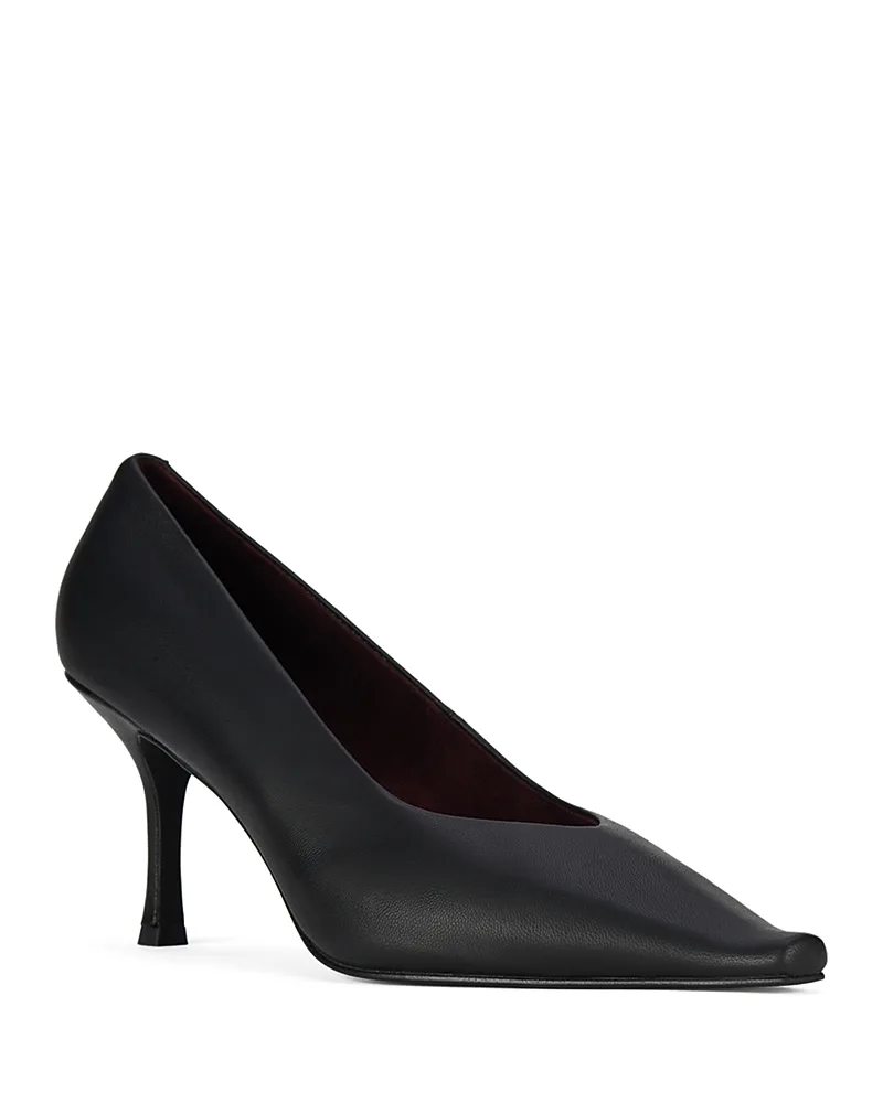 Leather Pointed Toe Stiletto Pumps by Jeffrey Campbell
