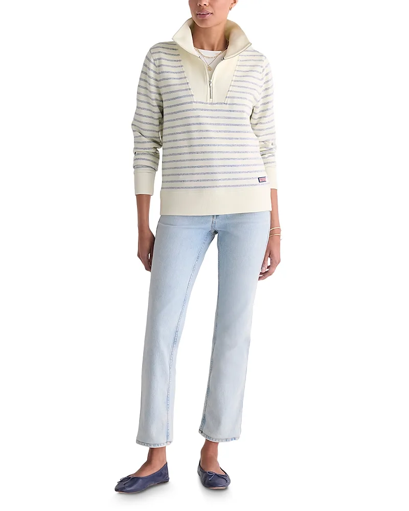 Dc Striped Quarter Zip Sweatshirt by Vineyard Vines