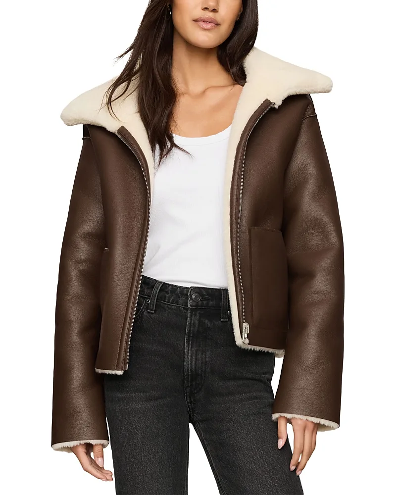 Jensen Faux Leather Reversible Jacket