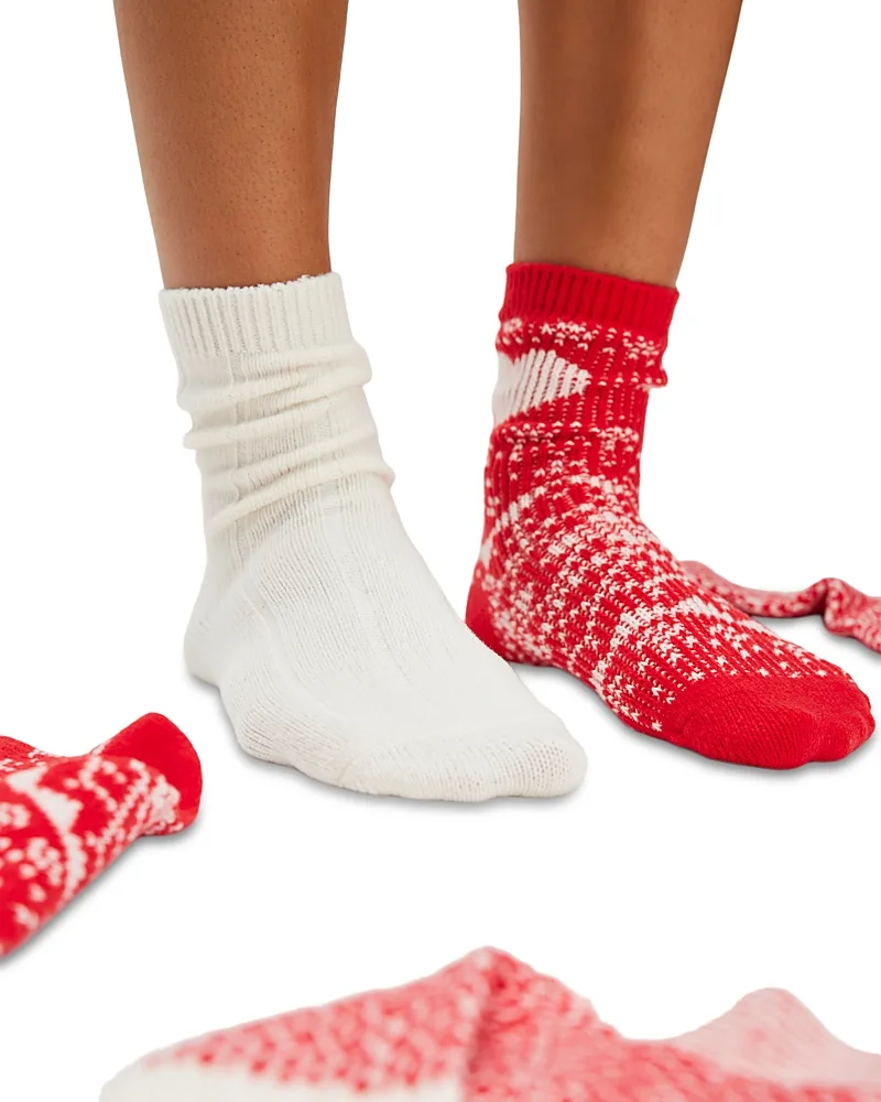 Nordic Knit Ankle Socks by Free People