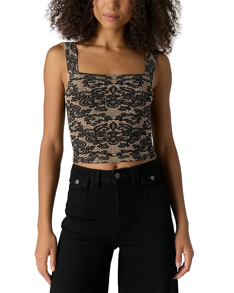 Lace Up Square Neck Tank by Free People