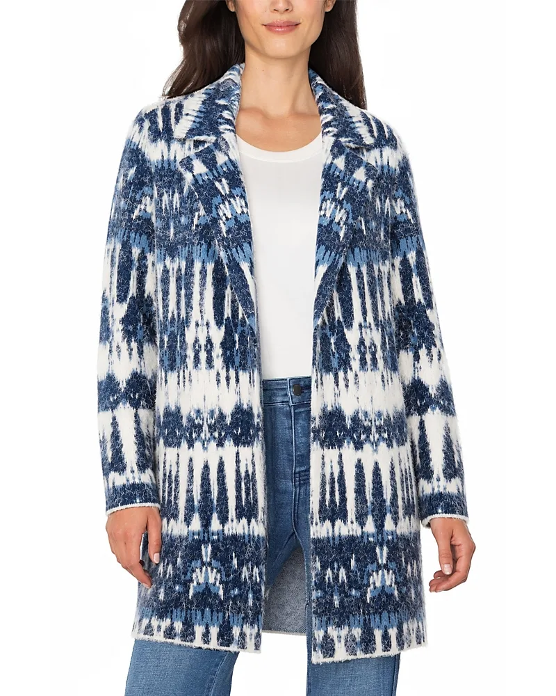 Long Sleeve Open Front Sweater Coat by Liverpool Los Angeles