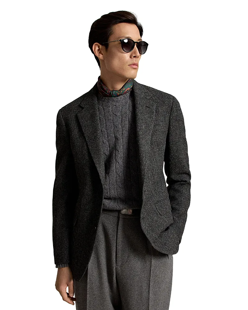 Tailored Fit Herringbone Sport Coat by Polo Ralph Lauren