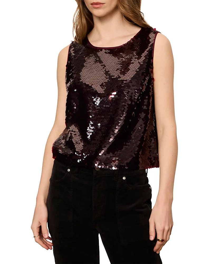 The Desired Paillette Sleeveless Top by Sanctuary