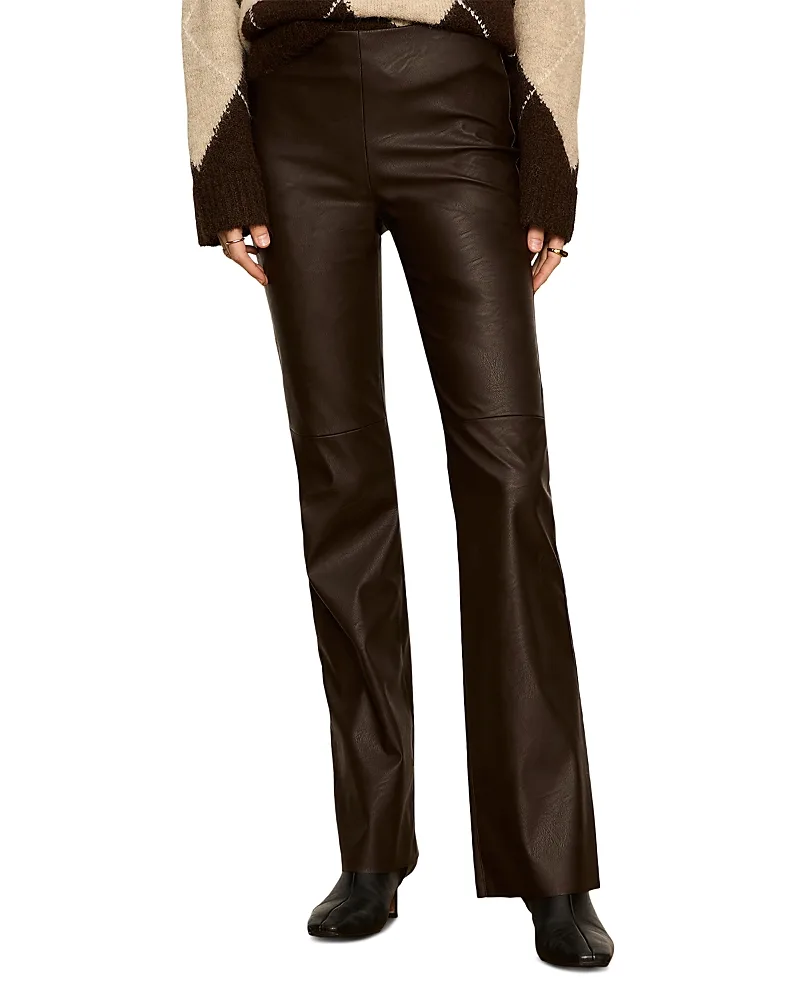 Sashay Faux Leather Flare Leggings by Sanctuary