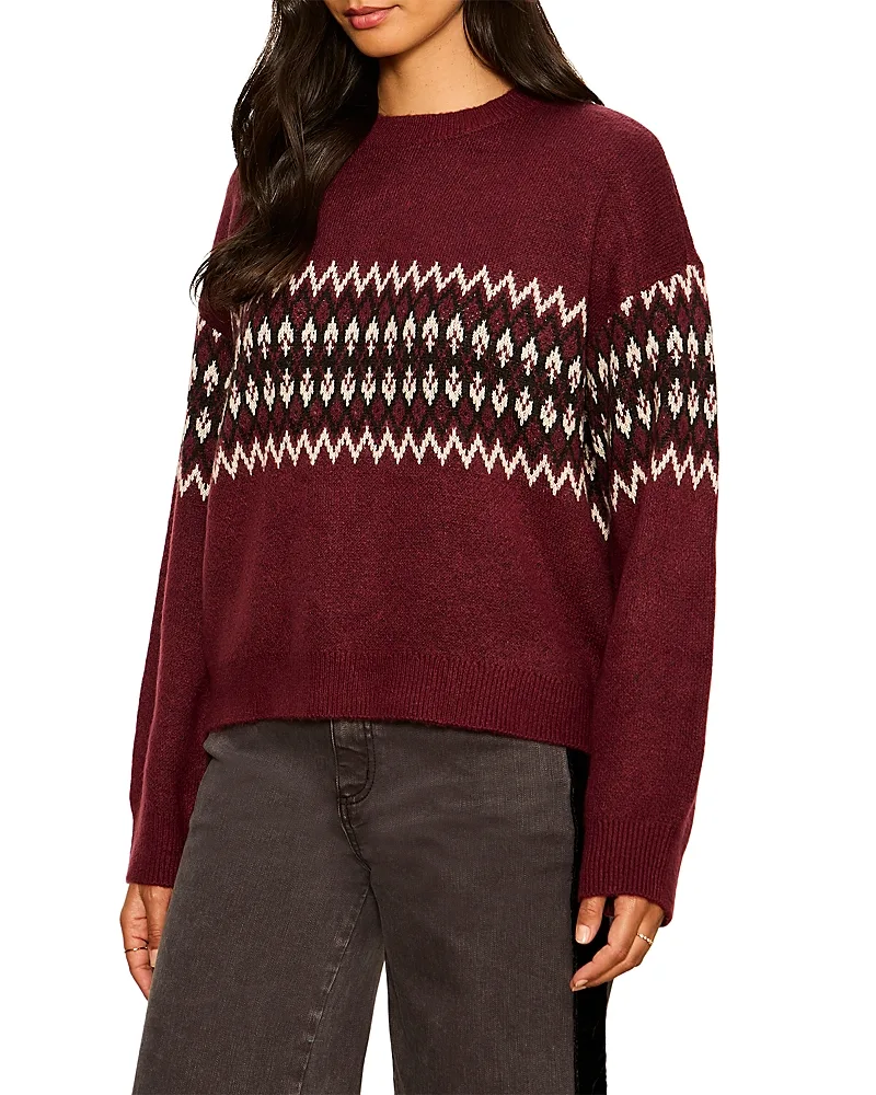 Argyle Crewneck Pullover Sweater by Sanctuary