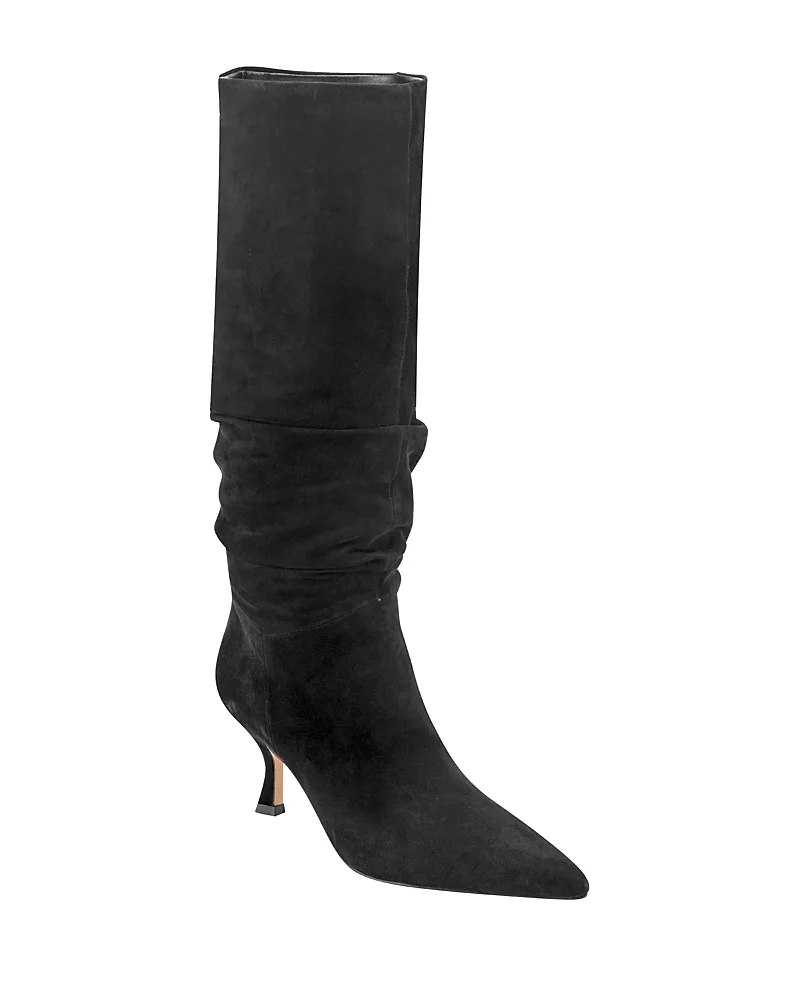 Vinter Suede Slouch Knee High Boots