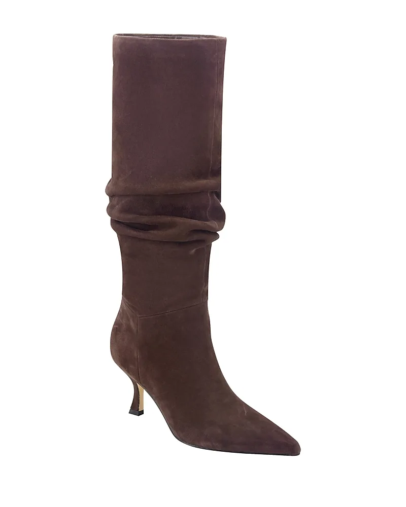 Vinter Suede Slouch Knee High Boots