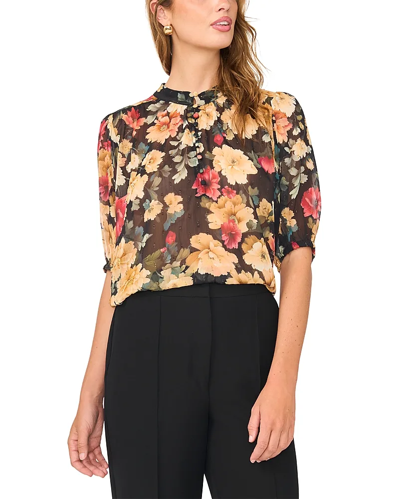 Short Sleeve Blouse by Vince Camuto