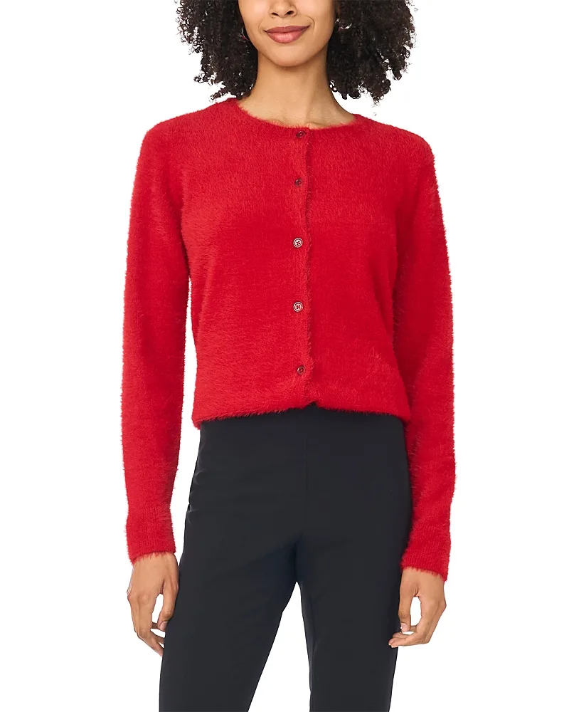 Eyelash Cardigan Sweater by Vince Camuto