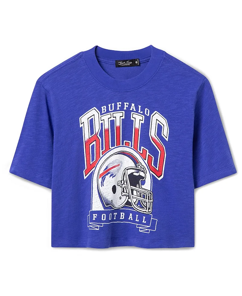 Buffalo Bills Helmet Mock Neck Crop Tee by Junk Food