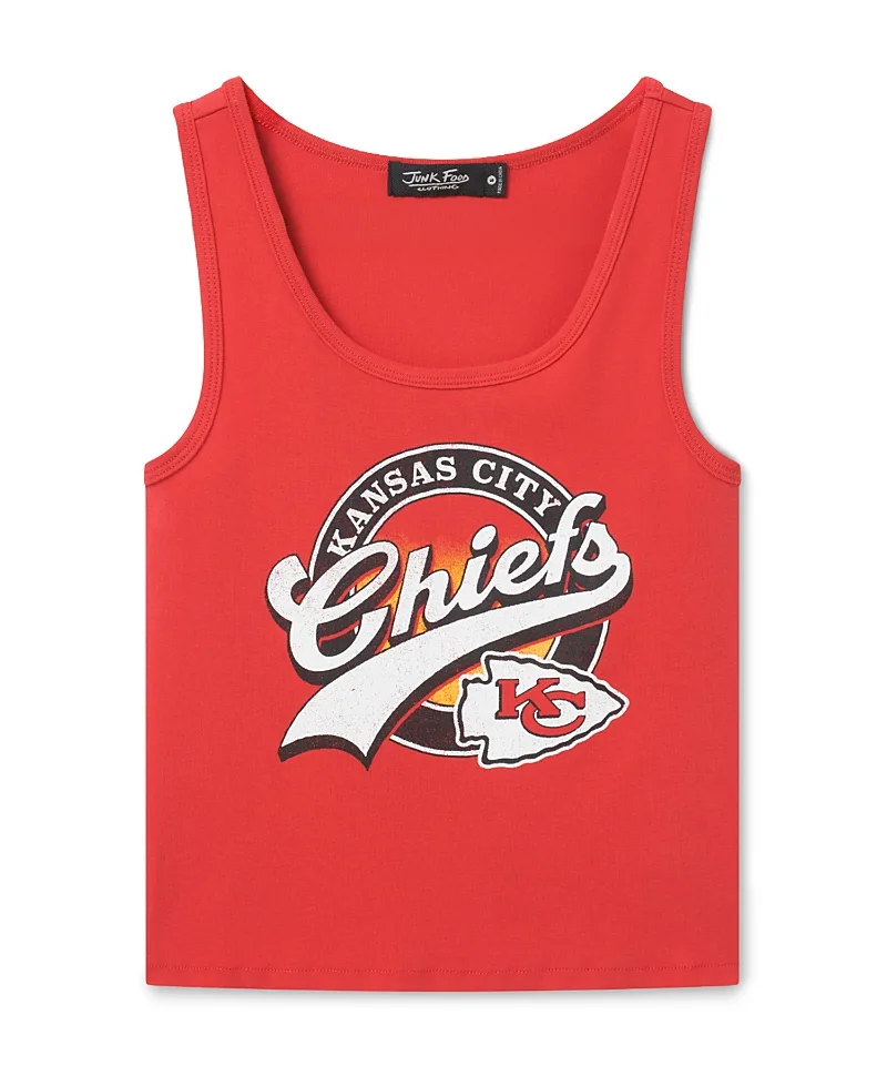 Kansas City Chiefs Cropped Tank by Junk Food