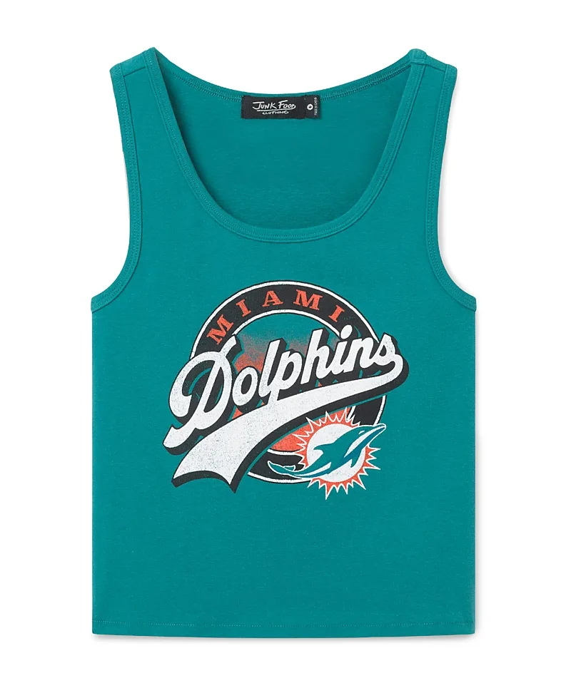 Miami Dolphins Cropped Tank by Junk Food