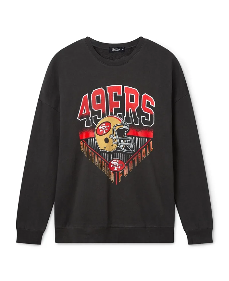 NFL San Francisco 49ers Drop Shoulder Crew Fleece by Junk Food