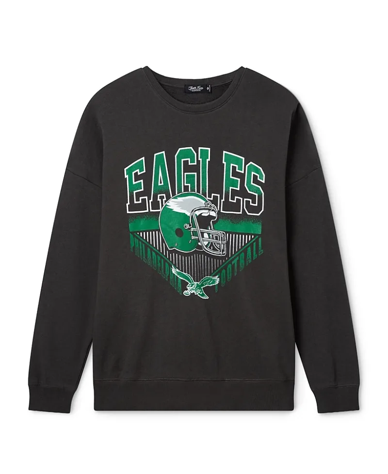 NFL Philadelphia Eagles Drop Shoulder Crew Fleece by Junk Food