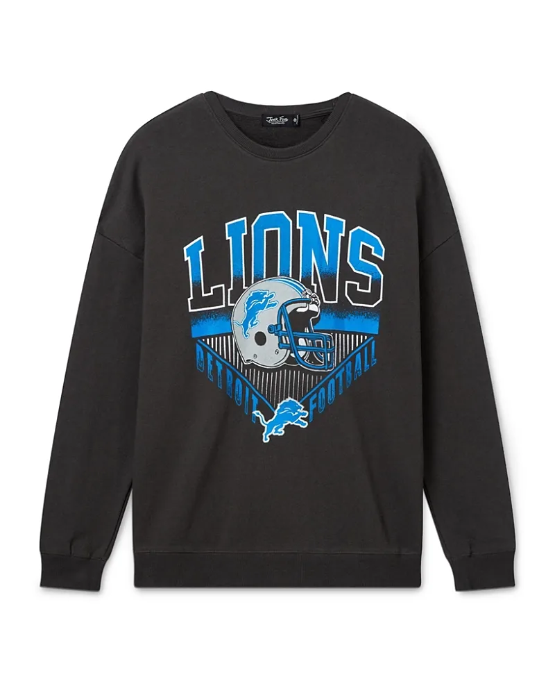 NFL Detroit Lions Drop Shoulder Crew Fleece by Junk Food