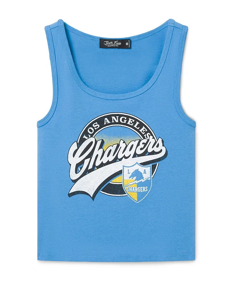 Los Angeles Chargers Cropped Tank by Junk Food
