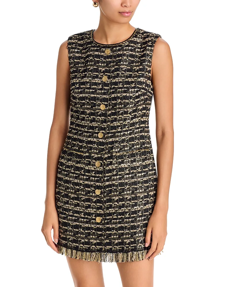 Gillian Fringe Trim Mini Dress by Kobi Halperin