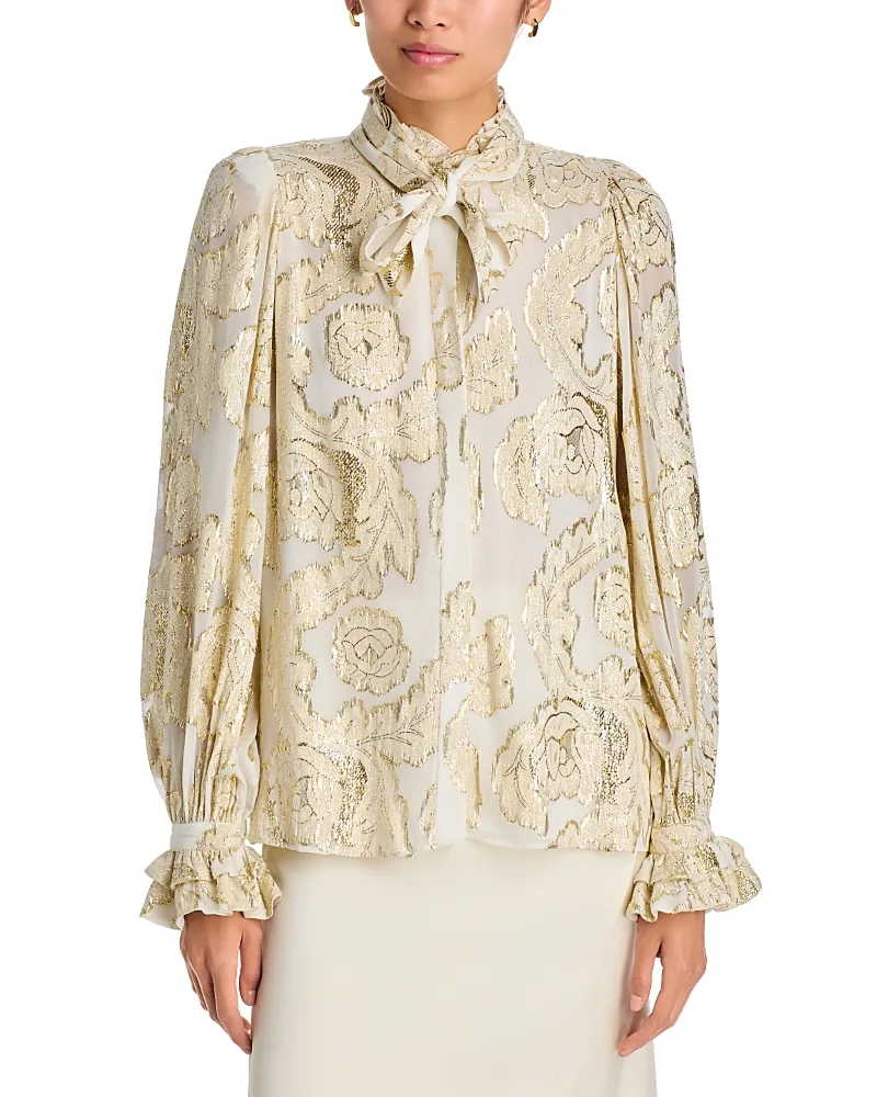 Niosha Tie Neck Blouse by Kobi Halperin