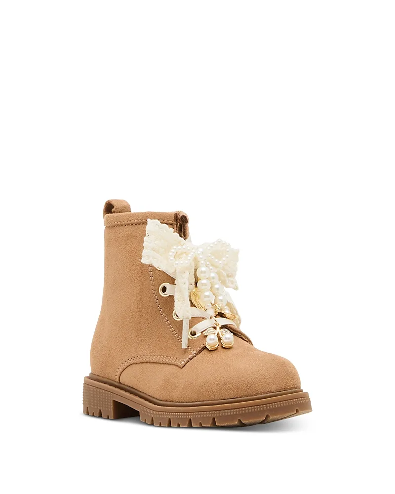 Luxelle Embellished Lace Up Boots by Steve Madden
