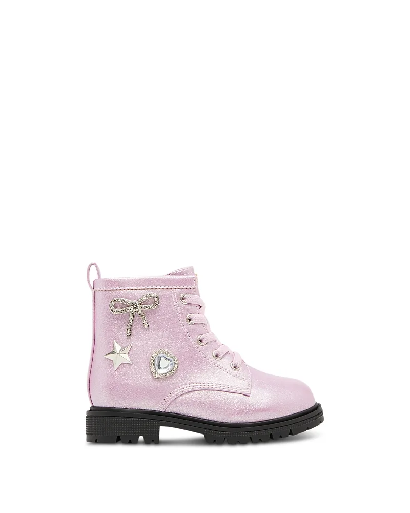 Thiggins Rhinestone Embellished Combat Boots by Steve Madden