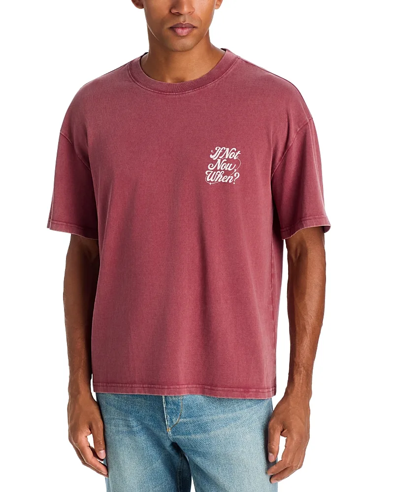 If Not Now When Cotton Crewneck T-Shirt by Pacsun