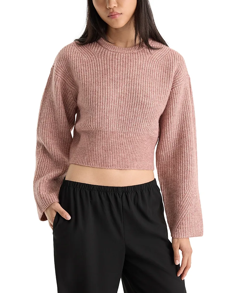 The Chunky Knit Crop Sweater by GOOD AMERICAN