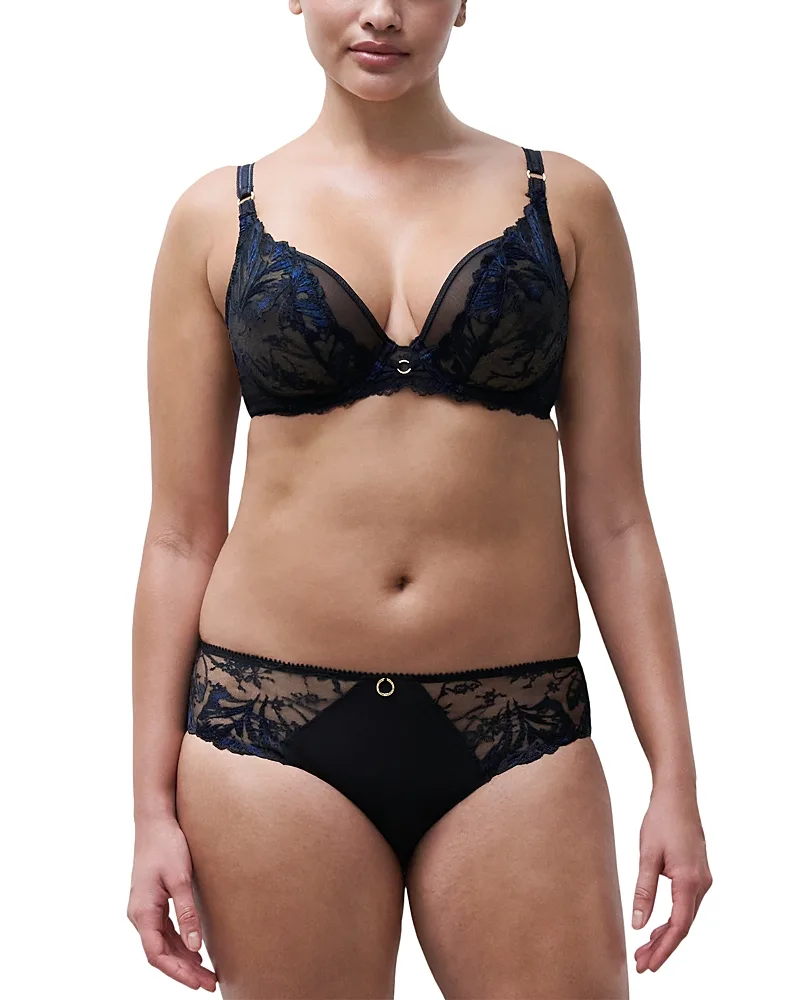 Illusion Lace Unlined Plunge Underwire Bra by Chantelle