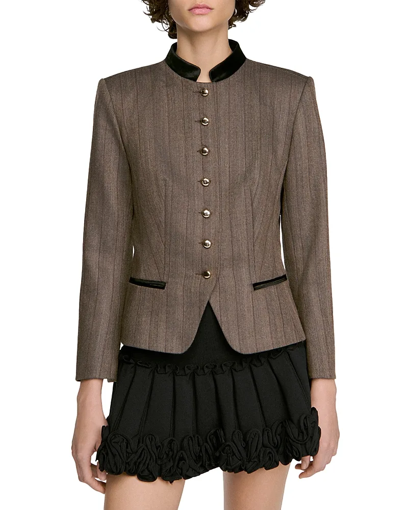 Sixtine Band Collar Jacket