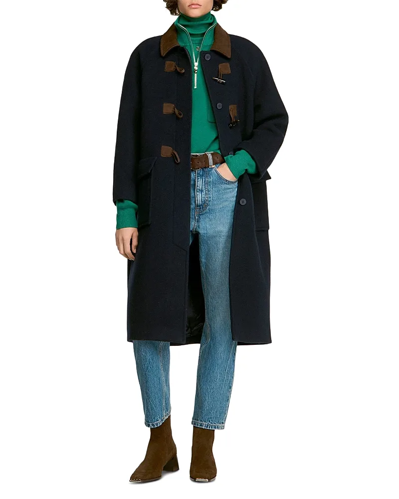 Carter Wool Blend Duffel Coat by Sandro