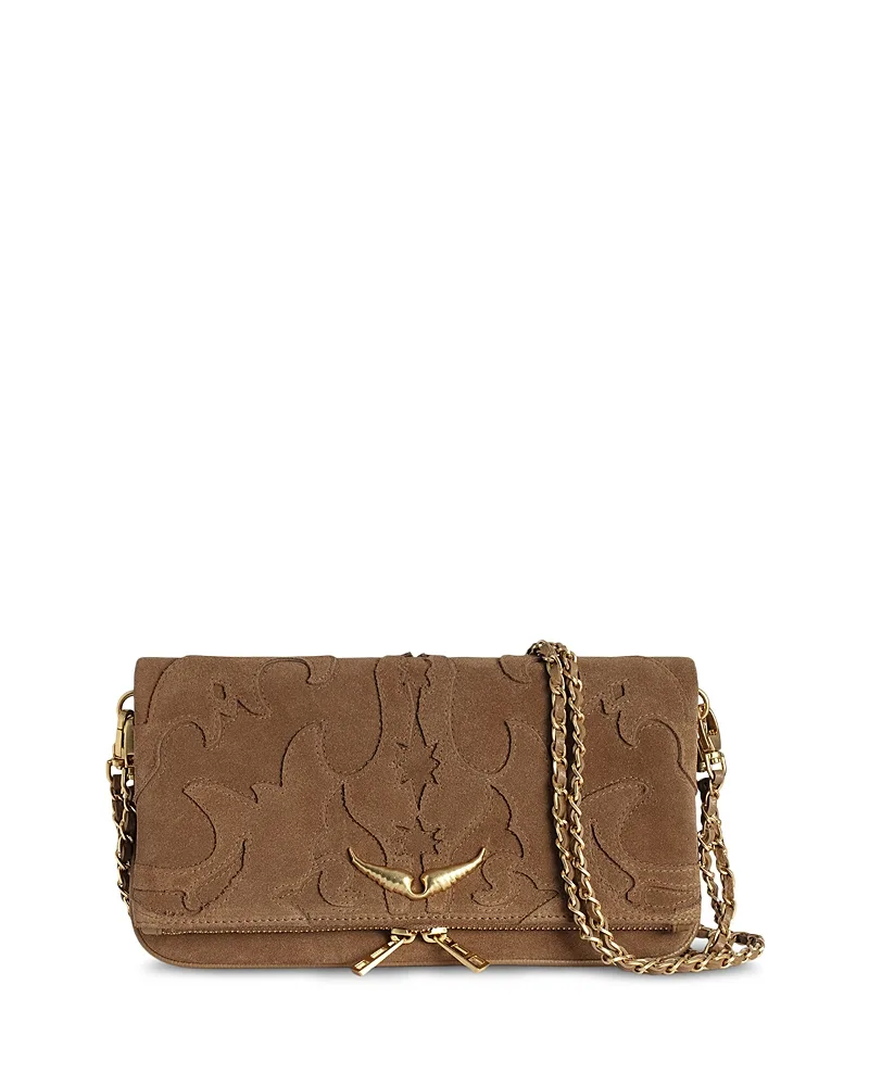 Rock Small Western Suede Shoulder Bag by Zadig & Voltaire