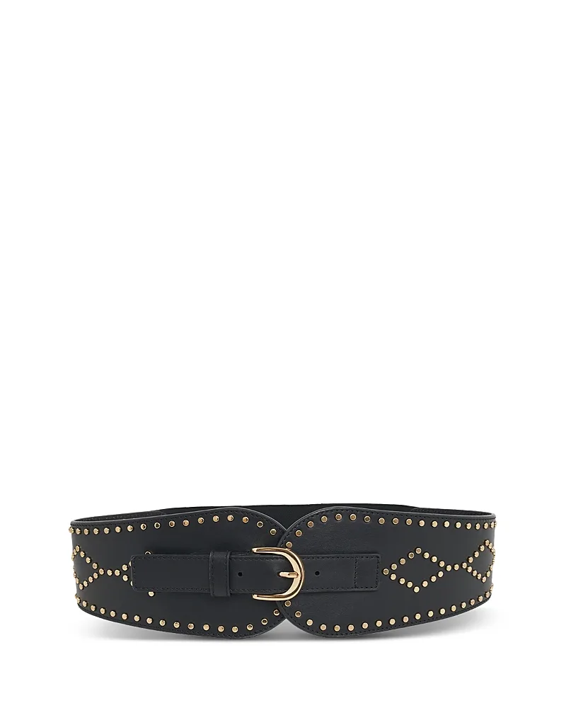 Olympe Studded Leather Waist Belt by Gerard Darel
