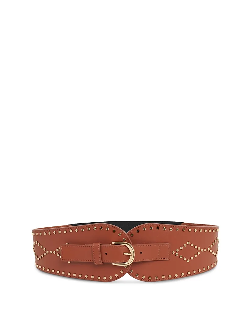 Olympe Studded Leather Waist Belt