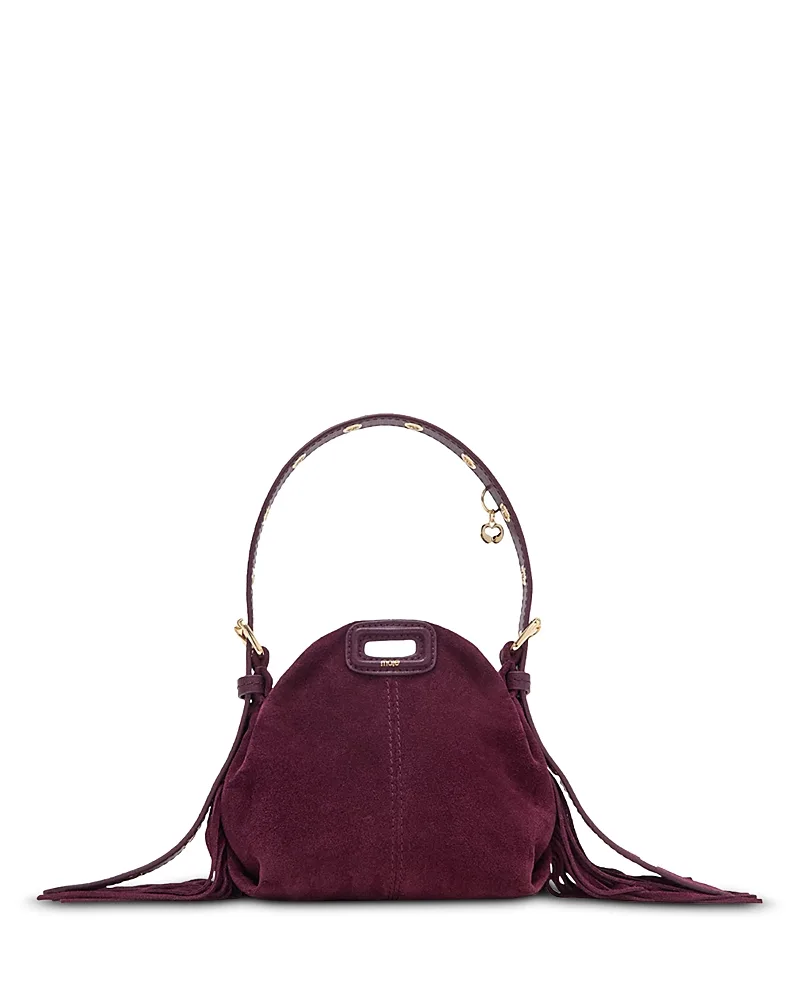 Miss M Micro Fringed Suede Crossbody by Maje