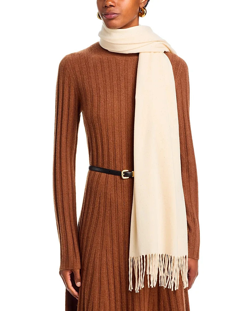 V Fraas Solid Sparkle Scarf by Fraas