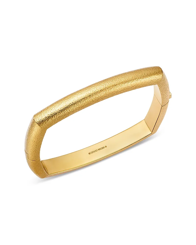 18K Yellow Gold Hammered Quad Bangle Bracelet by David Webb