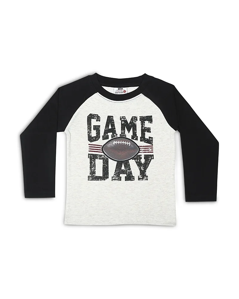 Game Day Applique Long Sleeved Tee by Mish Mish
