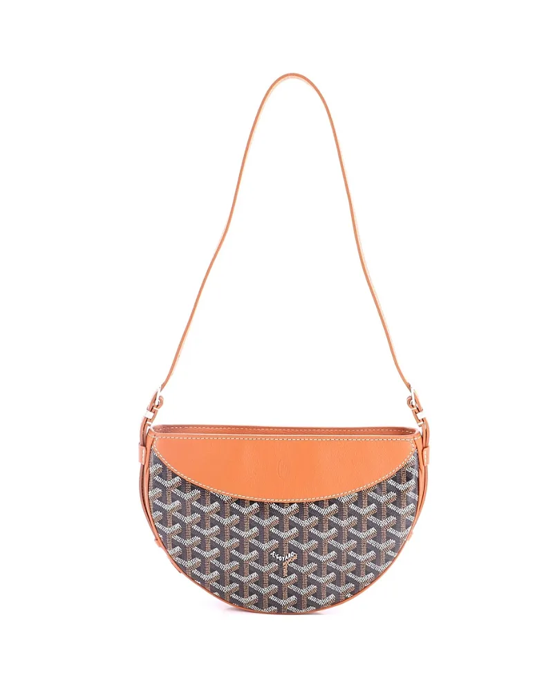 Pre-Owned Goyard Hirondelle Shoulder Bag Coated Canvas and Leather by Pre-owned Goyard