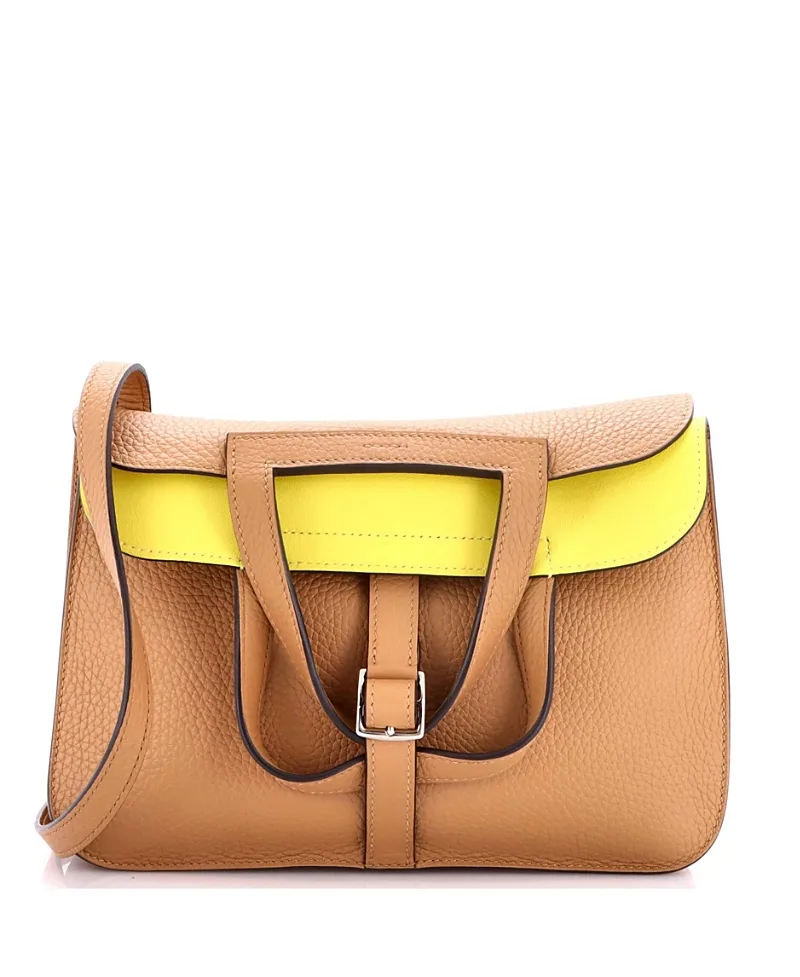 Pre-Owned Hermes 25 Halzan Bag Verso Clemence by Hermes