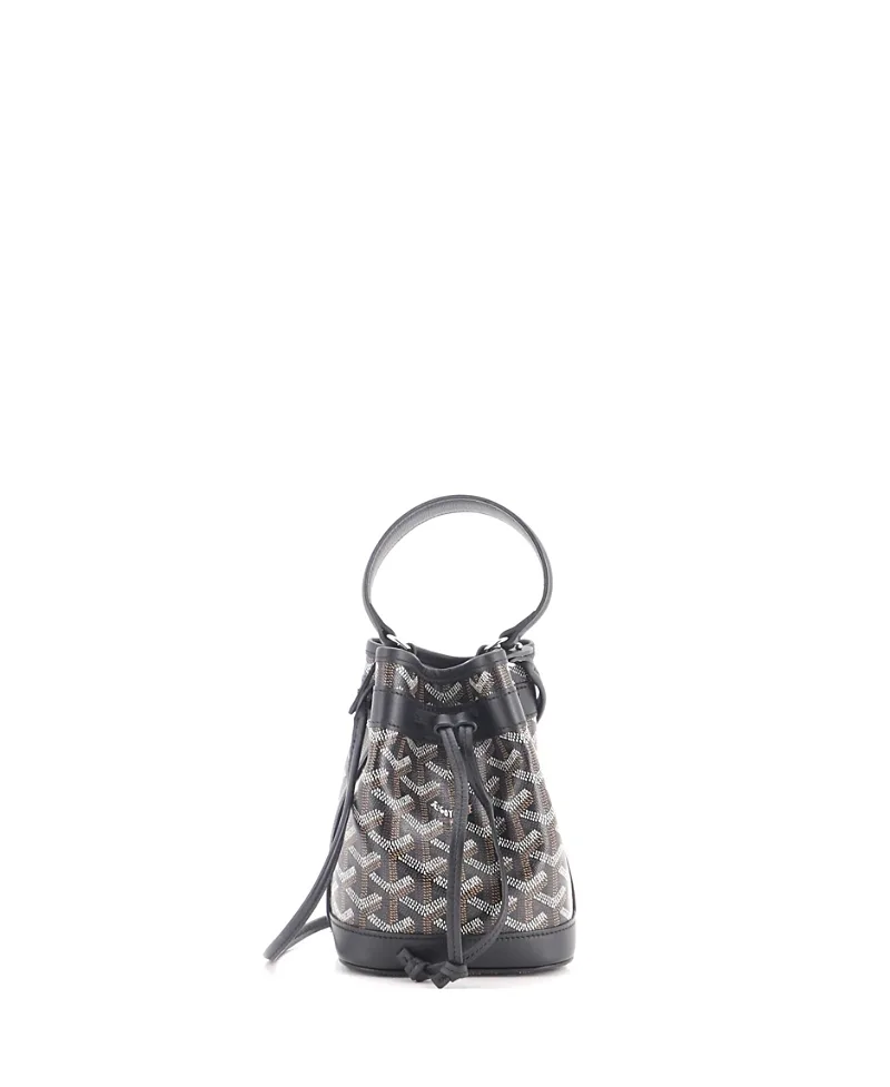 Pre-Owned Goyard Mini Petit Flot Bucket Bag Coated Canvas by Pre-owned Goyard