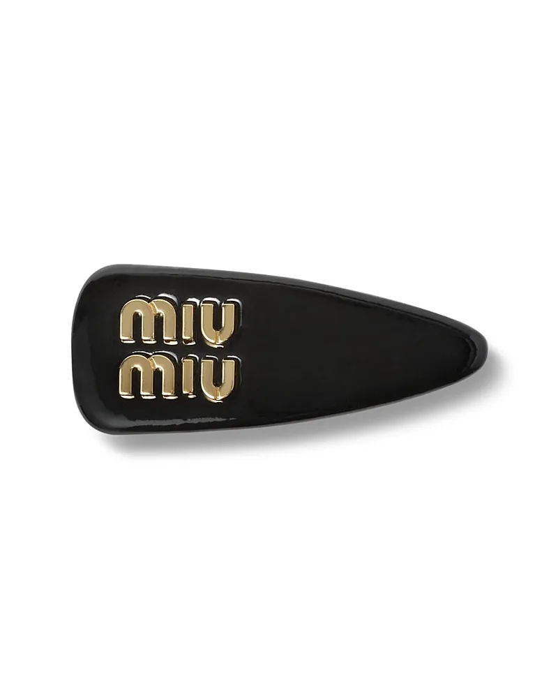 Patent Leather Hair Clip, 3.14 by Miu Miu