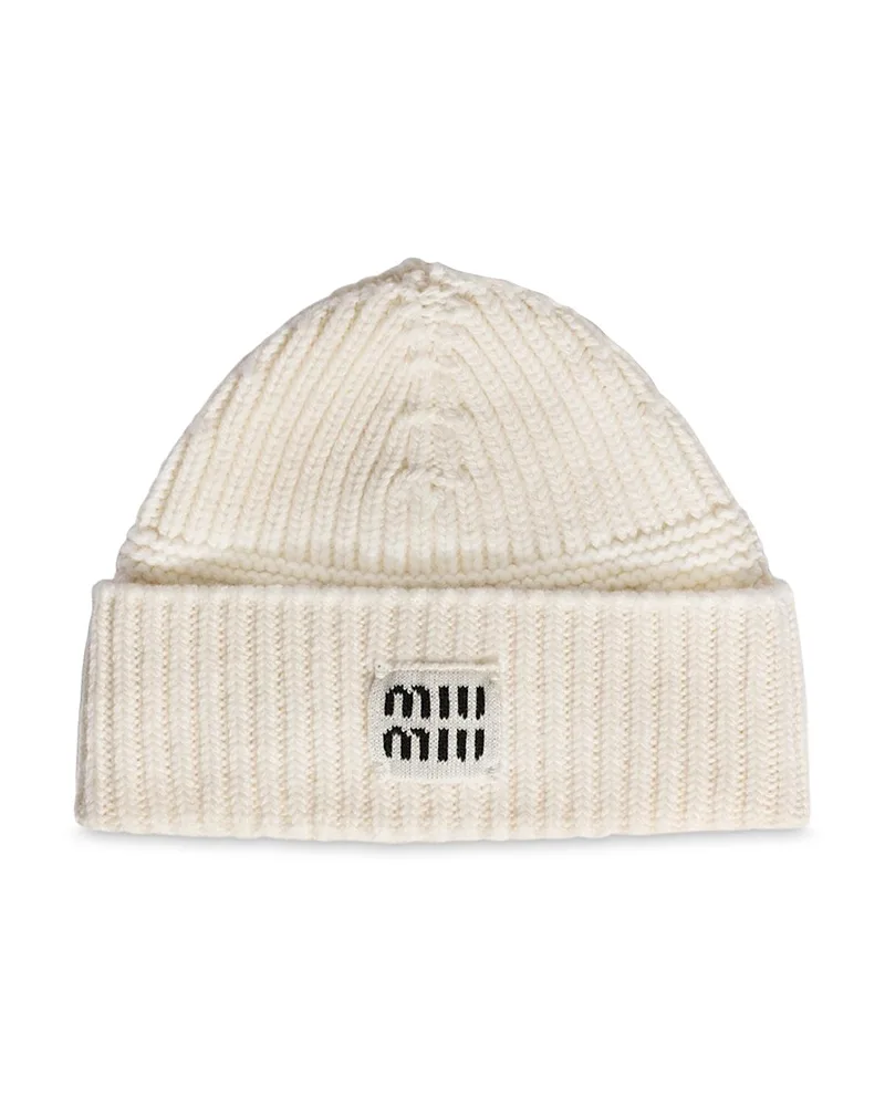 Wool and Cashmere Beanie by Miu Miu