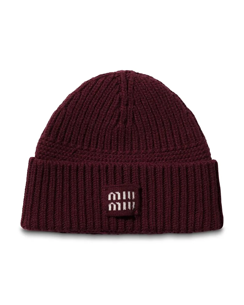 Wool and Cashmere Beanie by Miu Miu
