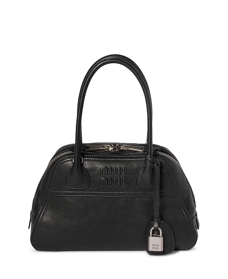 Vivant Nappa Lambskin Bag, 11.02 W x 3.74 x 6.69 by Miu Miu