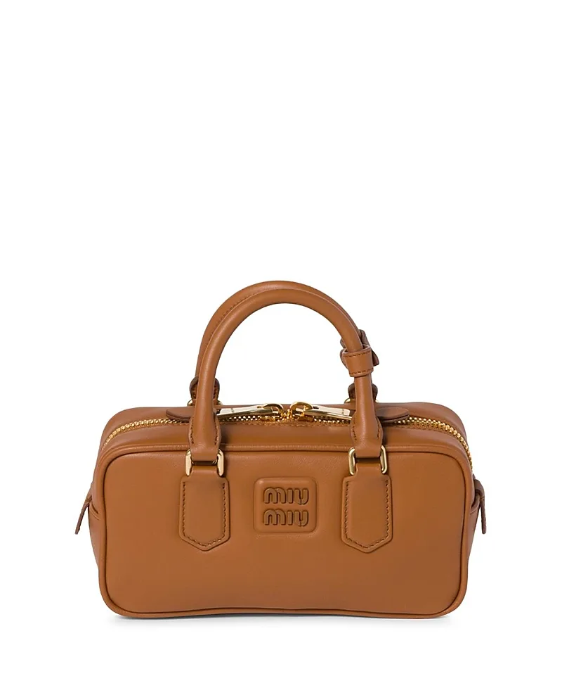 Arcadie Leather Bag by Miu Miu