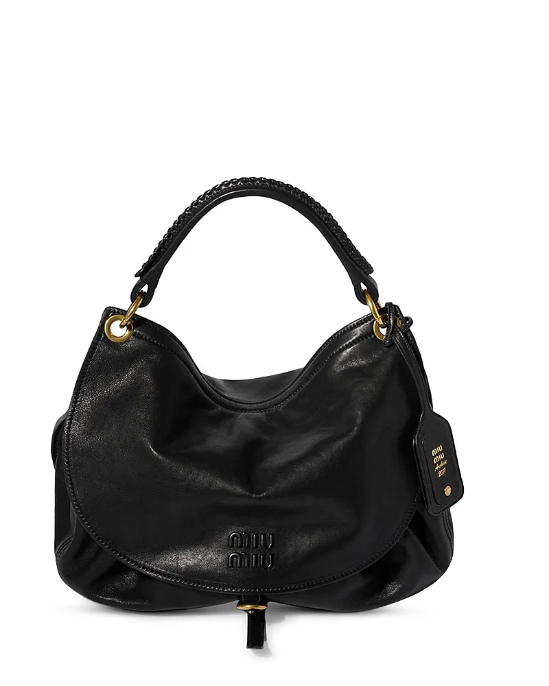 Rendez-Vous Leather Bag by Miu Miu