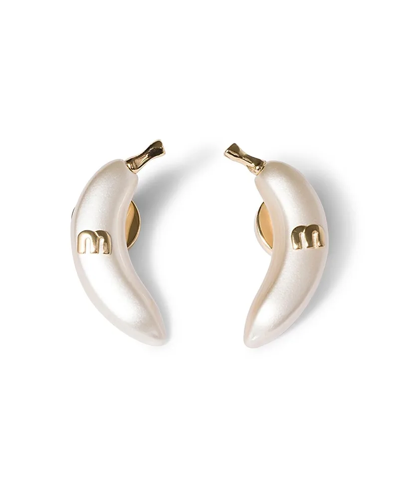 Metal Earrings by Miu Miu